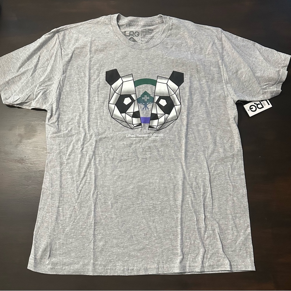 NWT LRG Lifted Research GroupGray Graphic Men's T-Shirt XL